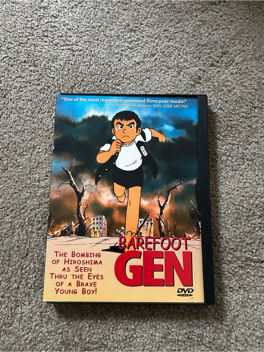 Barefoot Gen DVD Anime The Bombing Of Hiroshima As Seen Thru The Eyes Of A Boy